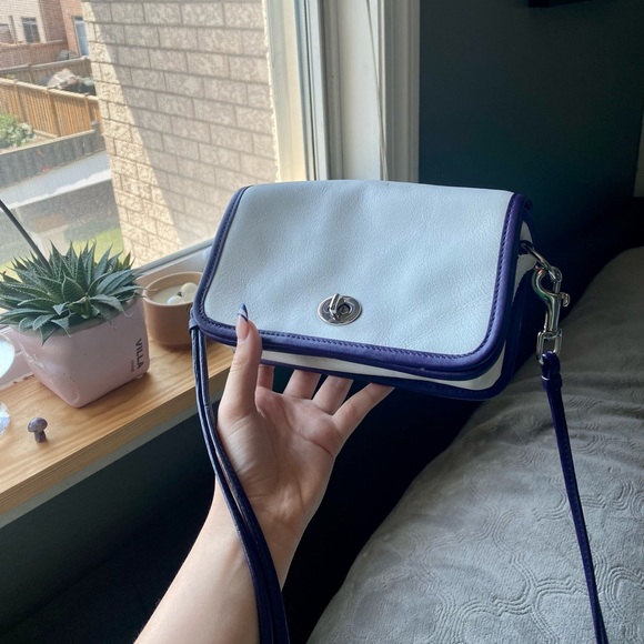 coach penny leather crossbody bag - Picture 1 of 8